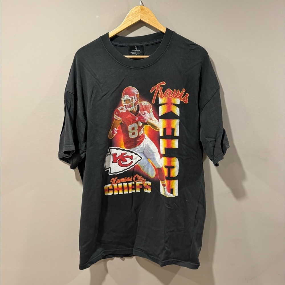 Travis Kelce Garment Dyed Heavyweight T-Shirt - Black